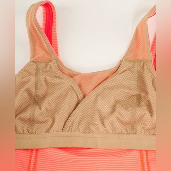 LULULEMON Wholehearted Tank top Tonka Stripe Flare women’s size 8 - Picture 7 of 9